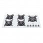 گاز صفحه ای پنج شعله فاردن کد F1050r سفید